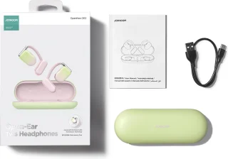 Joyroom Open Ear draadloze bone conduction oordopjes roze