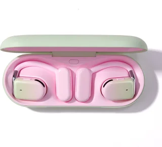 Joyroom Open Ear draadloze bone conduction oordopjes roze