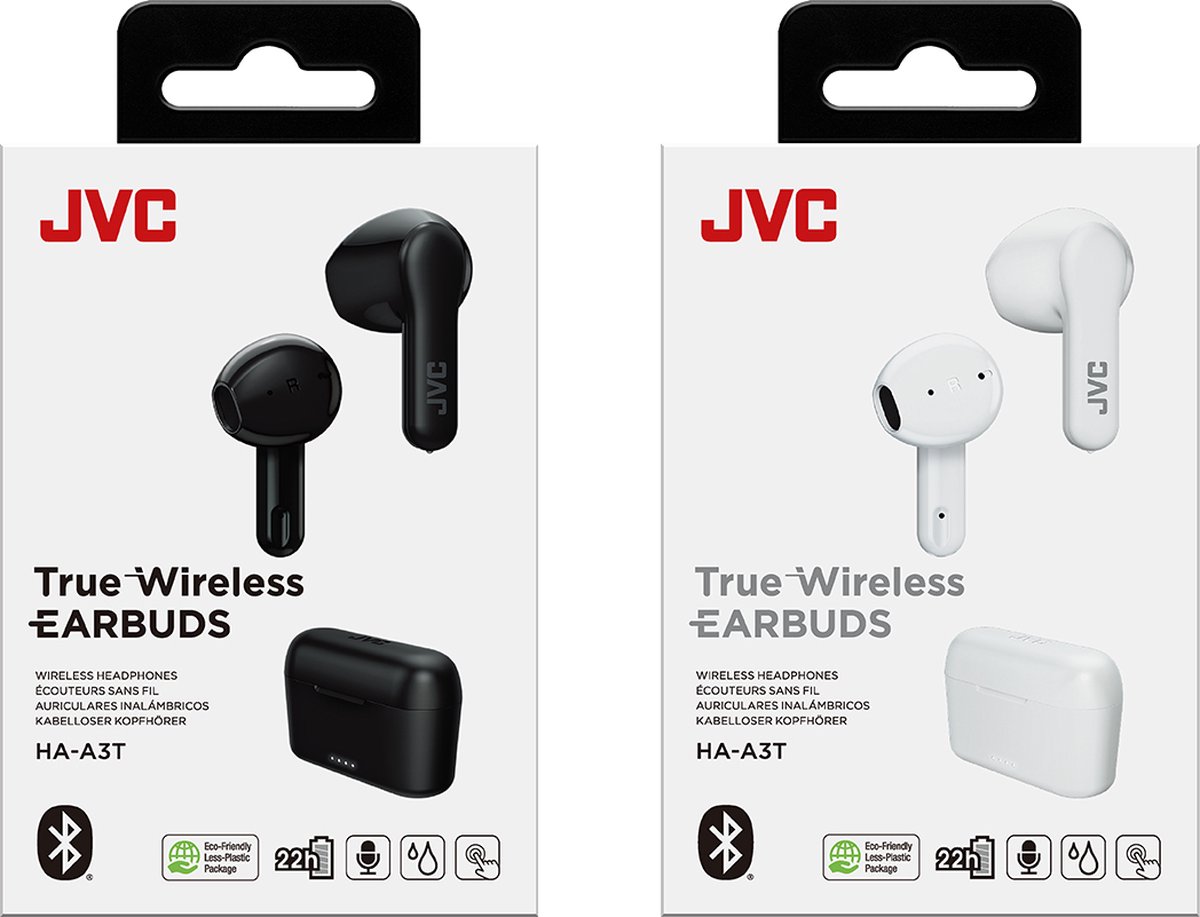 JVC HA-A3T-B True Wireless oordopjes zwart