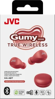 JVC HA-A6T Gumy Mini True Wireless Oordopjes Rood