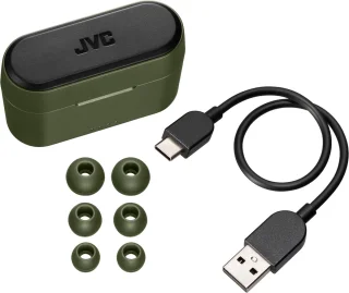 JVC HA-A9T-G True Wireless oordopjes groen/zwart