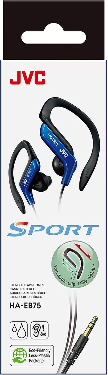 Wat vinden we goed aan de JVC HA-EB75-A-N Sporthoofdtelefoon Blauw