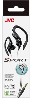 JVC HA-EB75-B In-ear hoofdtelefoon Zwart