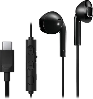 JVC HA-FR17UC USB-C In-Ear Headset Zwart