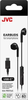 JVC HA-FR17UC USB-C In-Ear Headset Zwart
