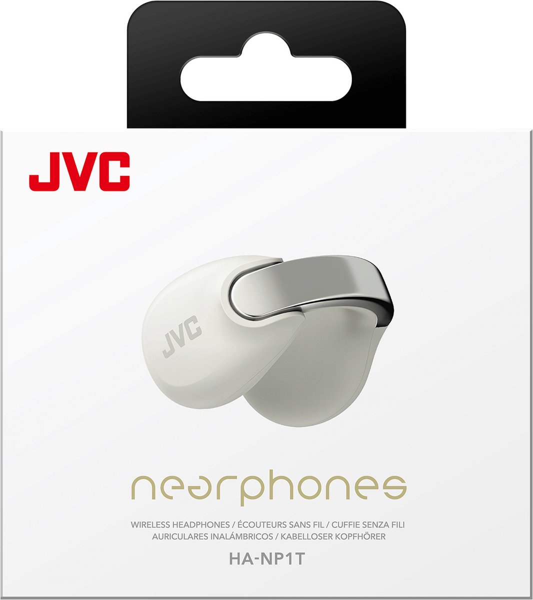 JVC HA-NP1T-W Nearphone Bluetooth Wit