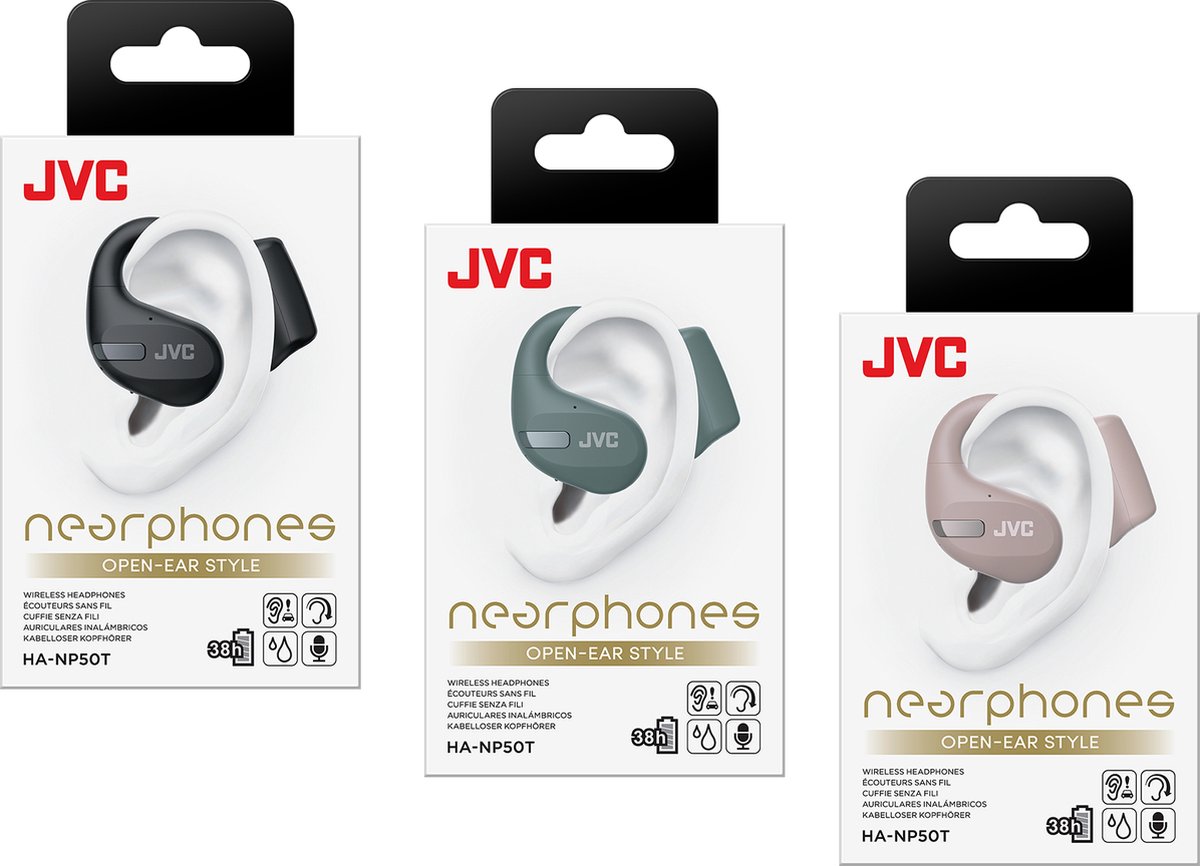 JVC HA-NP50T-G Bluetooth Nearphone groen