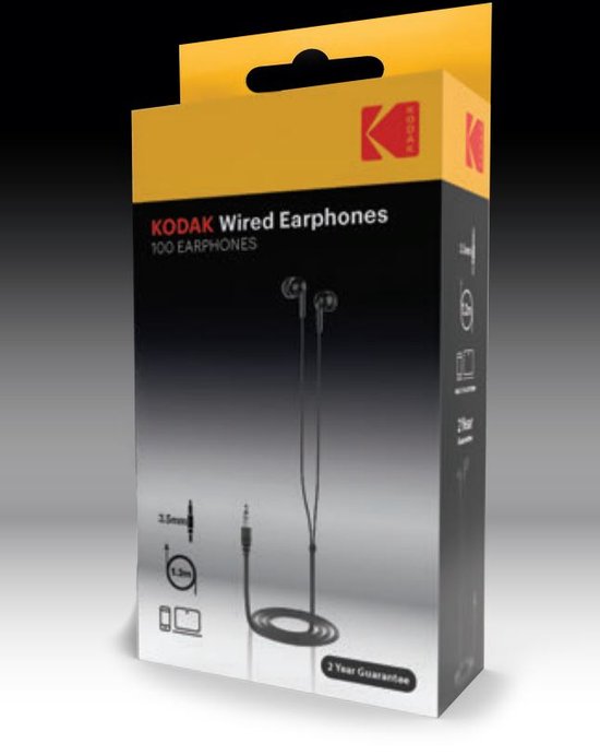 Kodak 100 Wired Earphones: Simpel, helder en betaalbaar geluid voor dagelijks gebruik