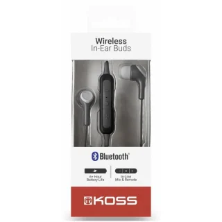 Koss BT115i In-ear Headset Zwart Grijs