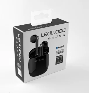 LEDWOOD EXPLORER T16 TWS in-ear earphones zwart