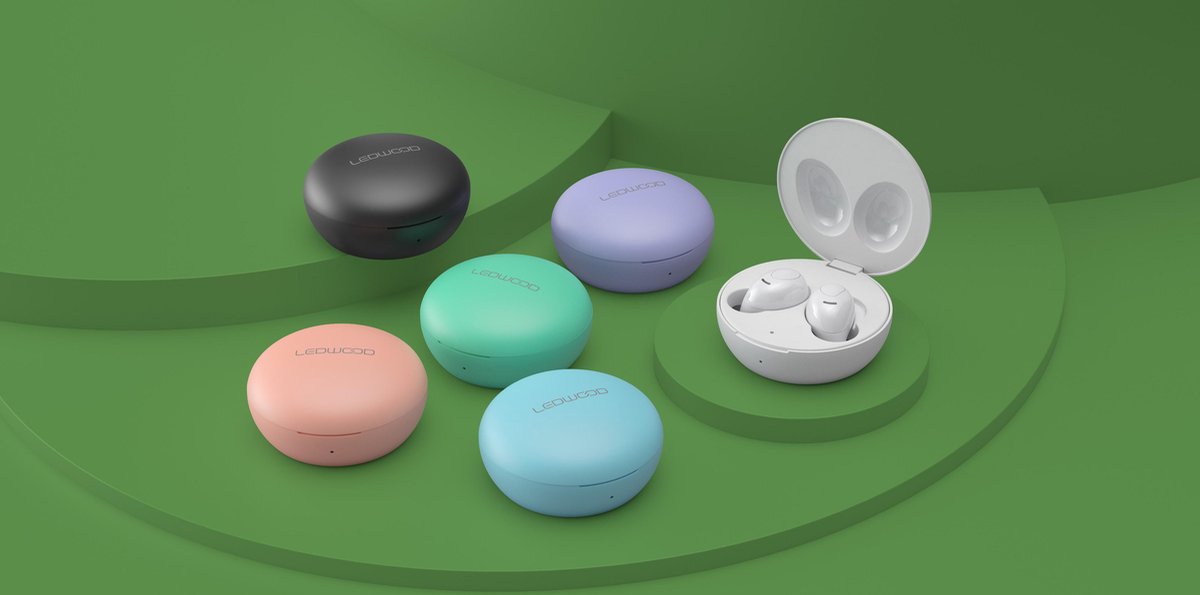 LEDWOOD Luna LD-I9W TWS in-ear oordopjes wit