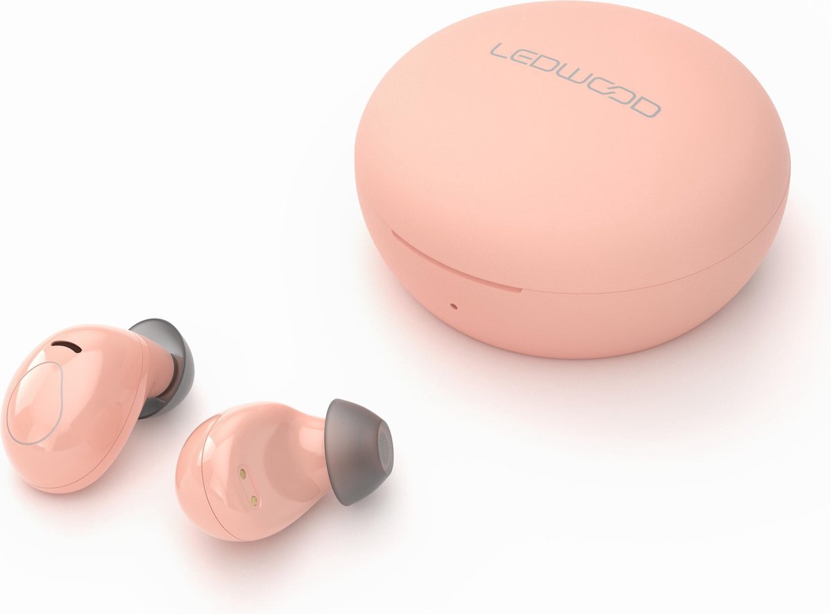 LEDWOOD LUNA LD-I9W-TWS-PAST-PIN in-ear oordopjes roze