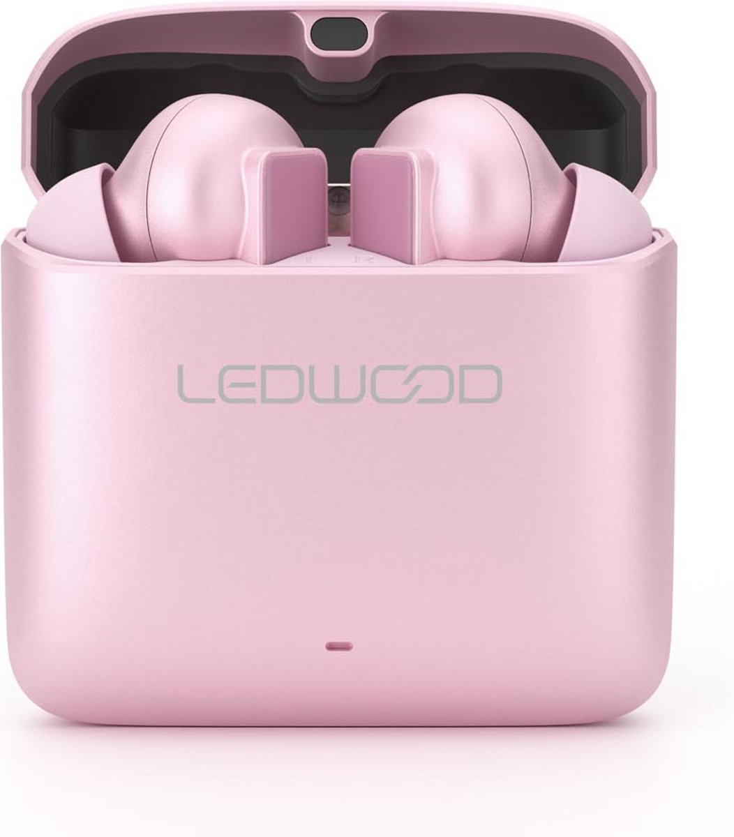 LEDWOOD TITAN S20 TWS in-ear oordopjes roze