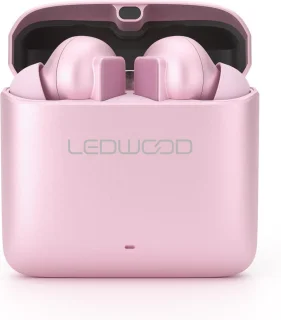 LEDWOOD TITAN S20 TWS in-ear oordopjes roze