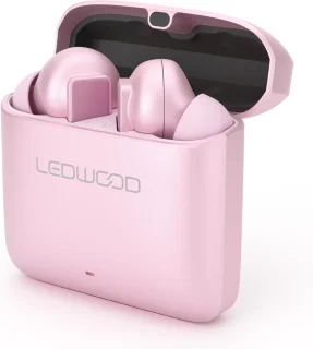 LEDWOOD TITAN S20 TWS in-ear oordopjes roze