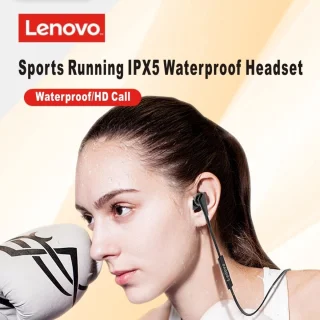 Lenovo HE01 draadloze in-ear hoofdtelefoon rood