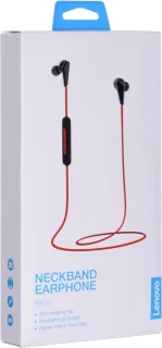 Lenovo HE01 draadloze in-ear hoofdtelefoon rood