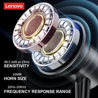 Lenovo HE05 Draadloze Bluetooth Nekband Headset Zwart