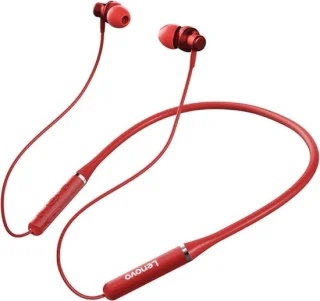 Lenovo HE05 draadloze in-ear hoofdtelefoon rood