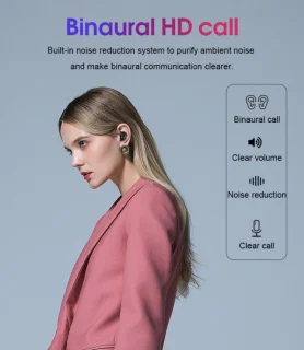 Lenovo HT18 Draadloze TWS Bluetooth Headset Wit