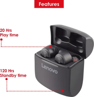 Lenovo HT20 True Wireless Earbuds Zwart