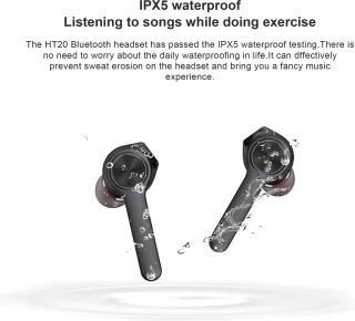 Lenovo HT20 True Wireless Earbuds Zwart