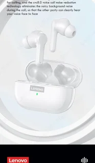 Lenovo LP1s Earbuds Wit