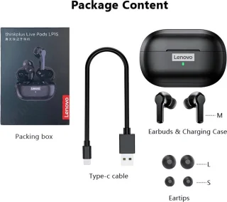 Lenovo LP1s Earbuds Wit