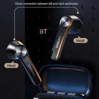 Lenovo QT81 Draadloze Bluetooth Oordopjes Zwart 2021