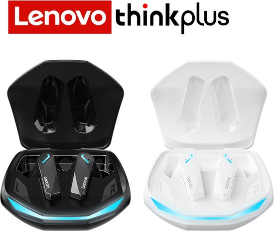 Lenovo ThinkPlus GM2 Pro 2-Pack Draadloze Oordopjes Zwart & Wit