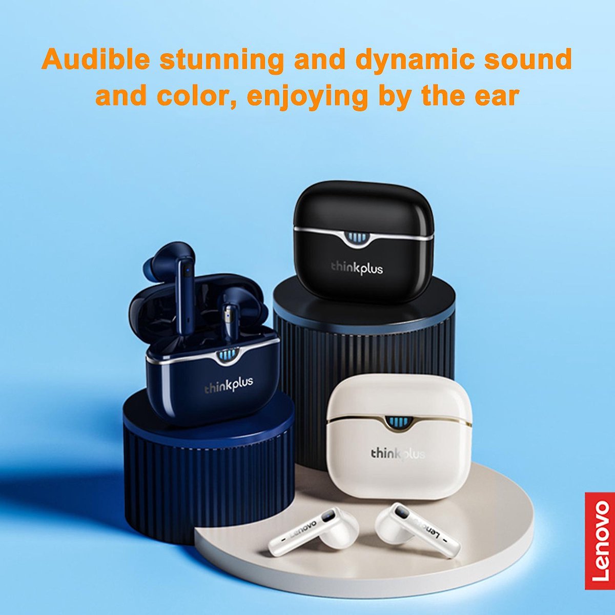 Lenovo ThinkPlus LP15 Bluetooth Oordopjes Wit