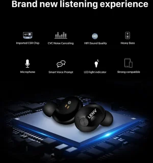 LENV Draadloze Bluetooth Oordopjes