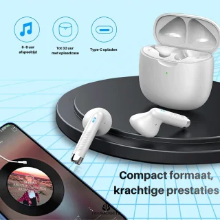 Lifegadgets 55-B Draadloze Oordopjes Wit