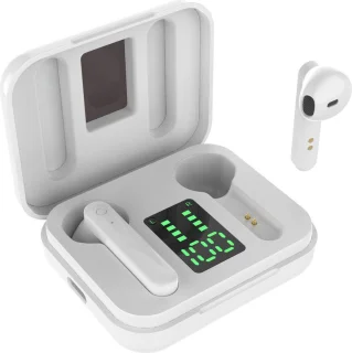 M-050 TWS Draadloze Bluetooth Oordopjes Wit In-ear