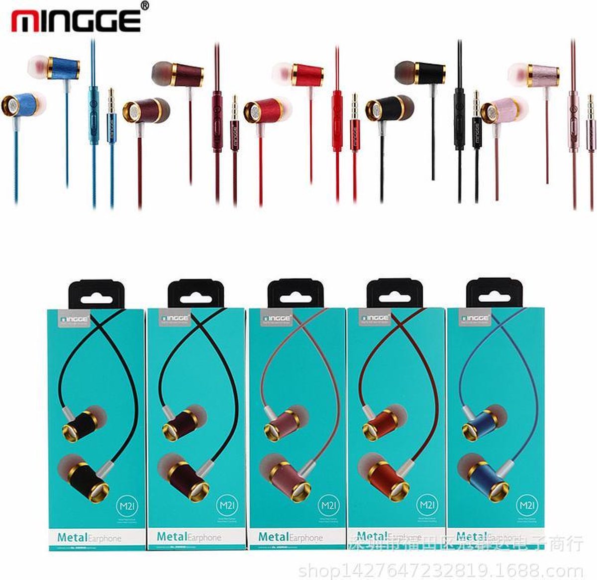 Wat vinden we goed aan de M21 High Bass In-Ear Oordopjes Rood 3.5mm Jack