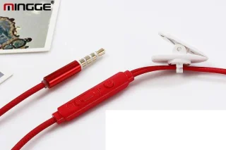 M21 High Bass In-Ear Oordopjes Rood 3.5mm Jack