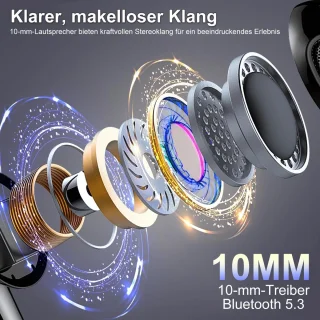 Manike USAMS EM20 Draadloze Earhook Oordopjes Zwart