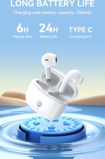 MG 90W Draadloze Oordopjes Wit