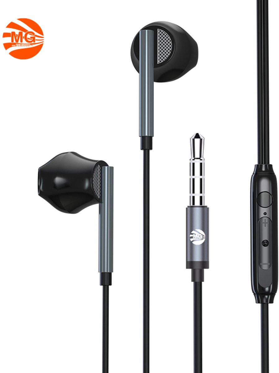 MG HF171 Stereo oordopjes Zwart 3,5mm jack