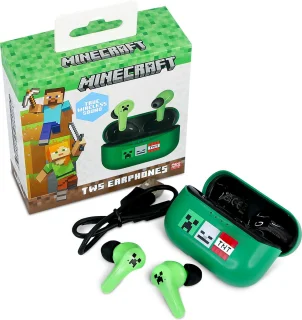 Minecraft TWS Bluetooth Draadloze Oordopjes met Oplaadcase