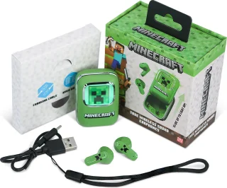 Minecraft TWS Bluetooth Oordopjes met Oplaadcase