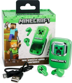 Minecraft TWS Bluetooth Oordopjes met Oplaadcase