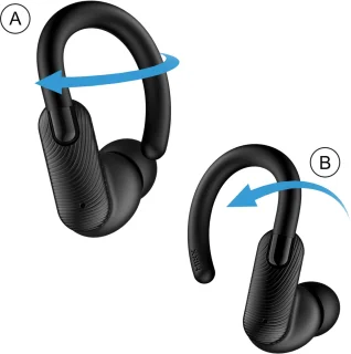 MIXX StreamBuds Sports Charge 2 Draadloze Oordopjes Zwart