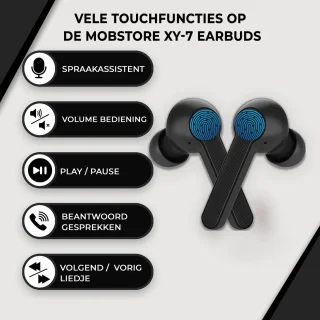 Mobstore EarBuds XY-7 Zwart draadloos
