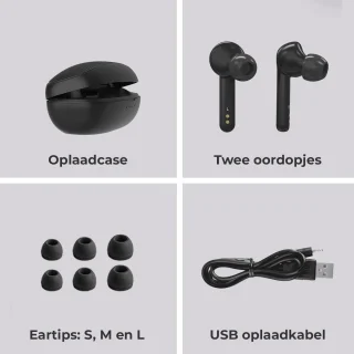Mobstore EarBuds XY-7 Zwart draadloos