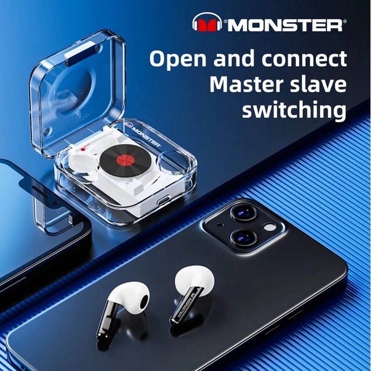 Monster Airmars XKT01 Draadloze TWS In-Ear Oordopjes Wit