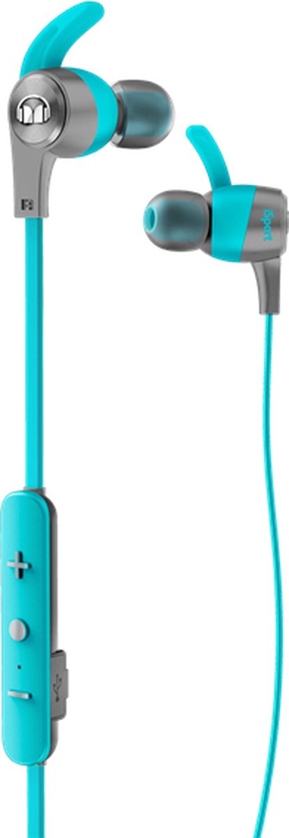 Monster iSport AchieveBT Bluetooth Oordopjes Blauw
