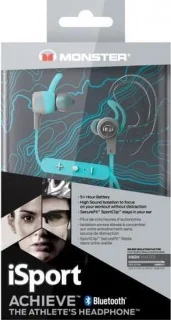 Monster iSport AchieveBT Bluetooth Oordopjes Blauw