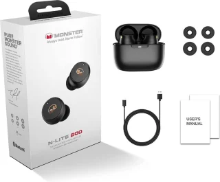 Monster N-Lite 200 Draadloze In-Ear Oordopjes Wit
