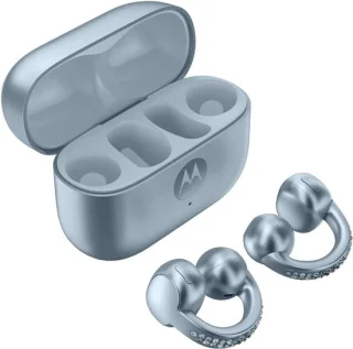 Motorola moto buds loop ice melt blue